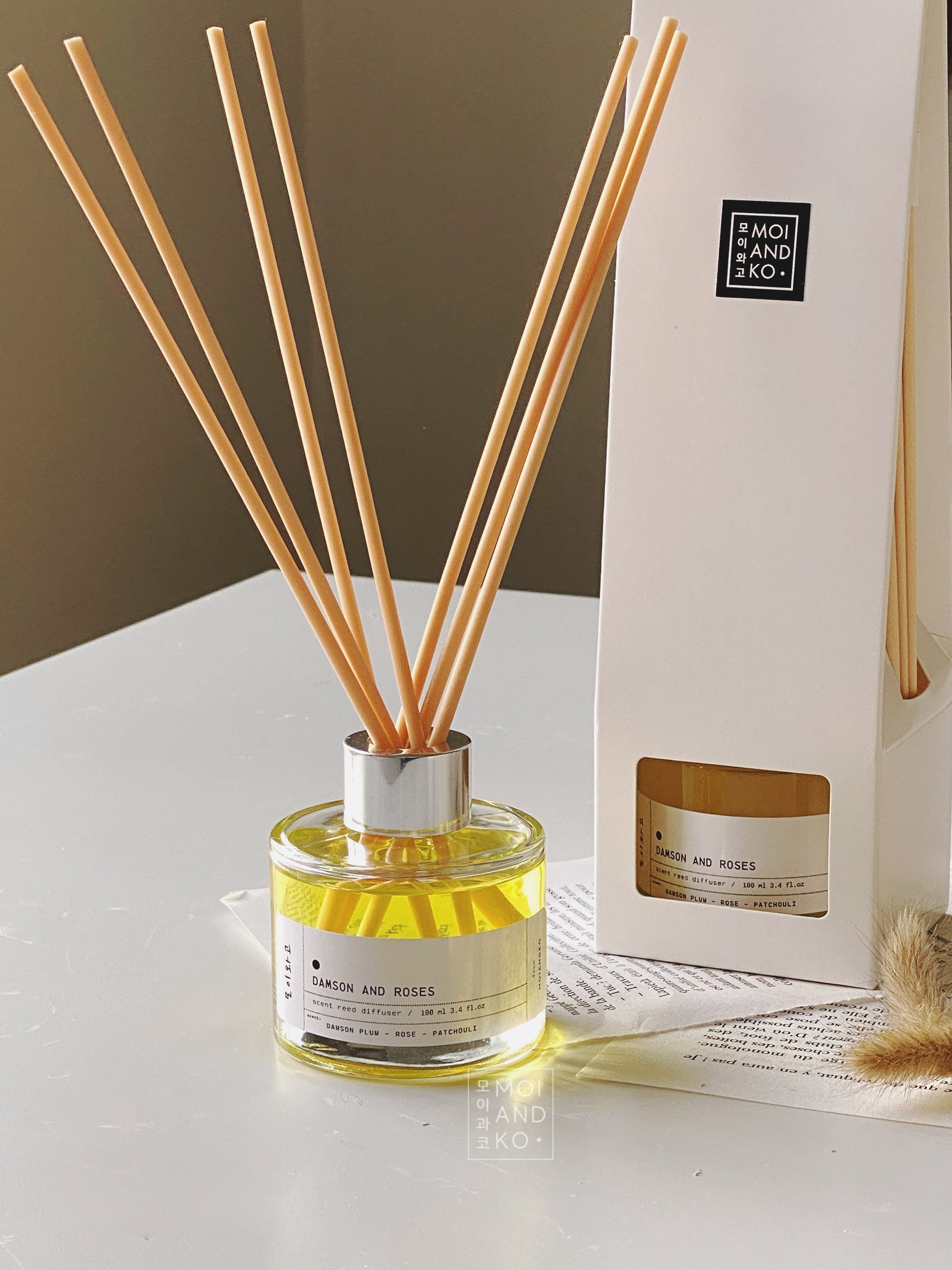 Damson and Roses 100ml reed diffuser